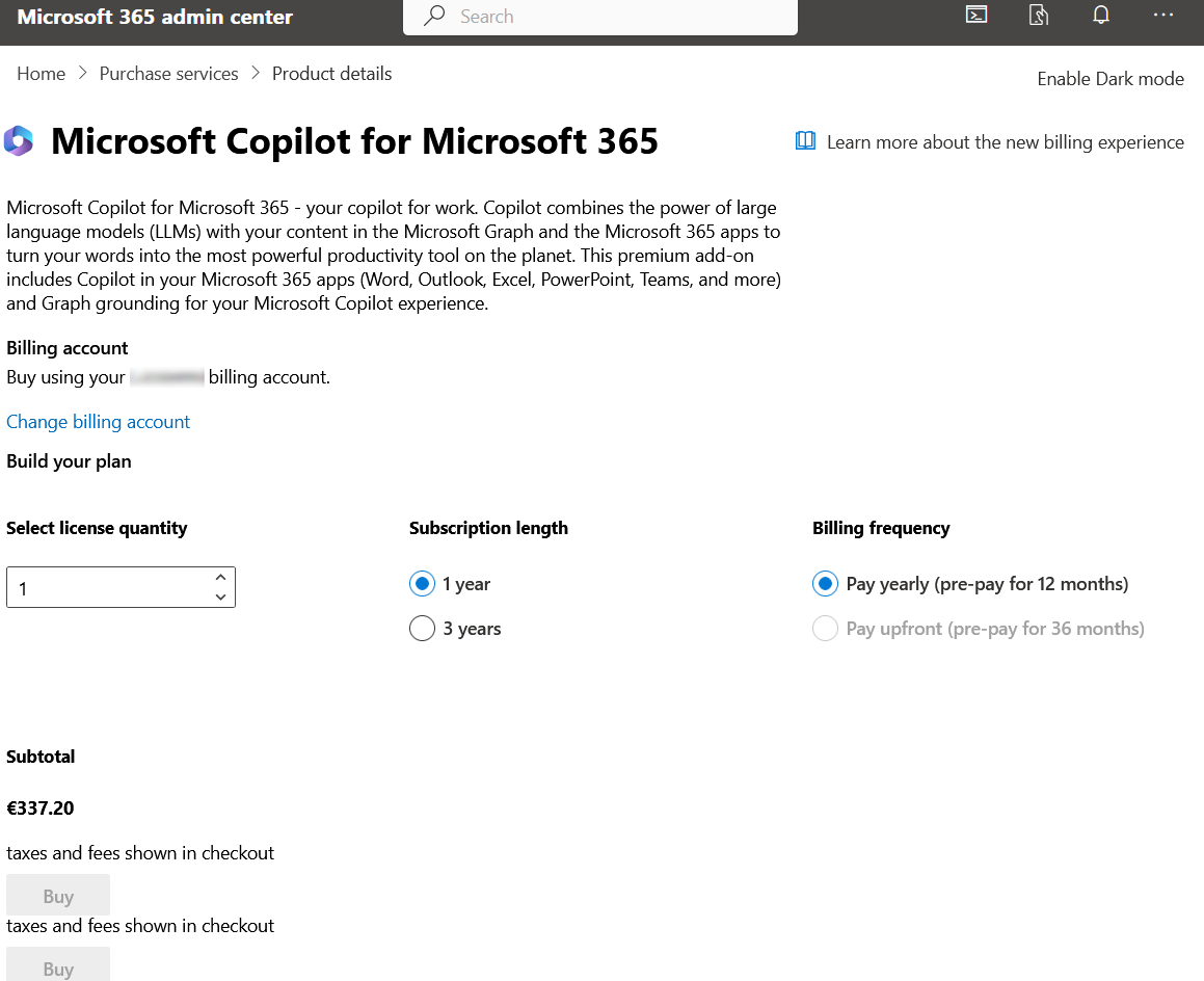 Activer Copilot pour Microsoft 365