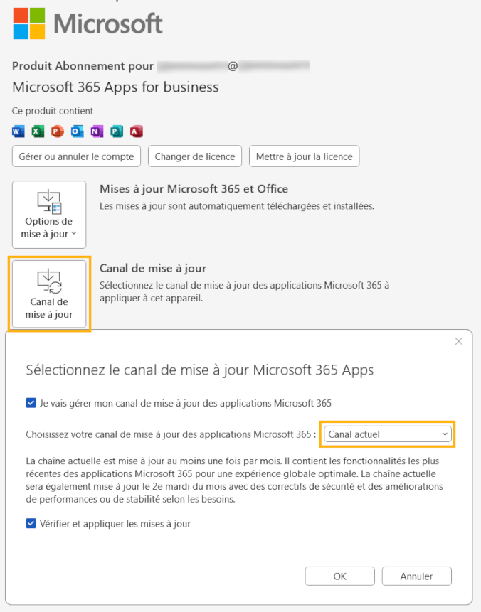 Activer le bouton Copilot dans les applications bureau Microsoft 365 Apps