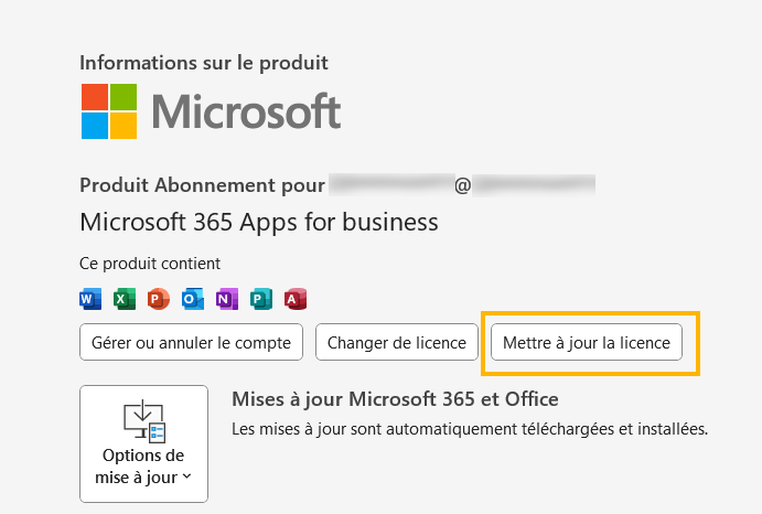 Activer le bouton Copilot dans les applications bureau Microsoft 365 Apps