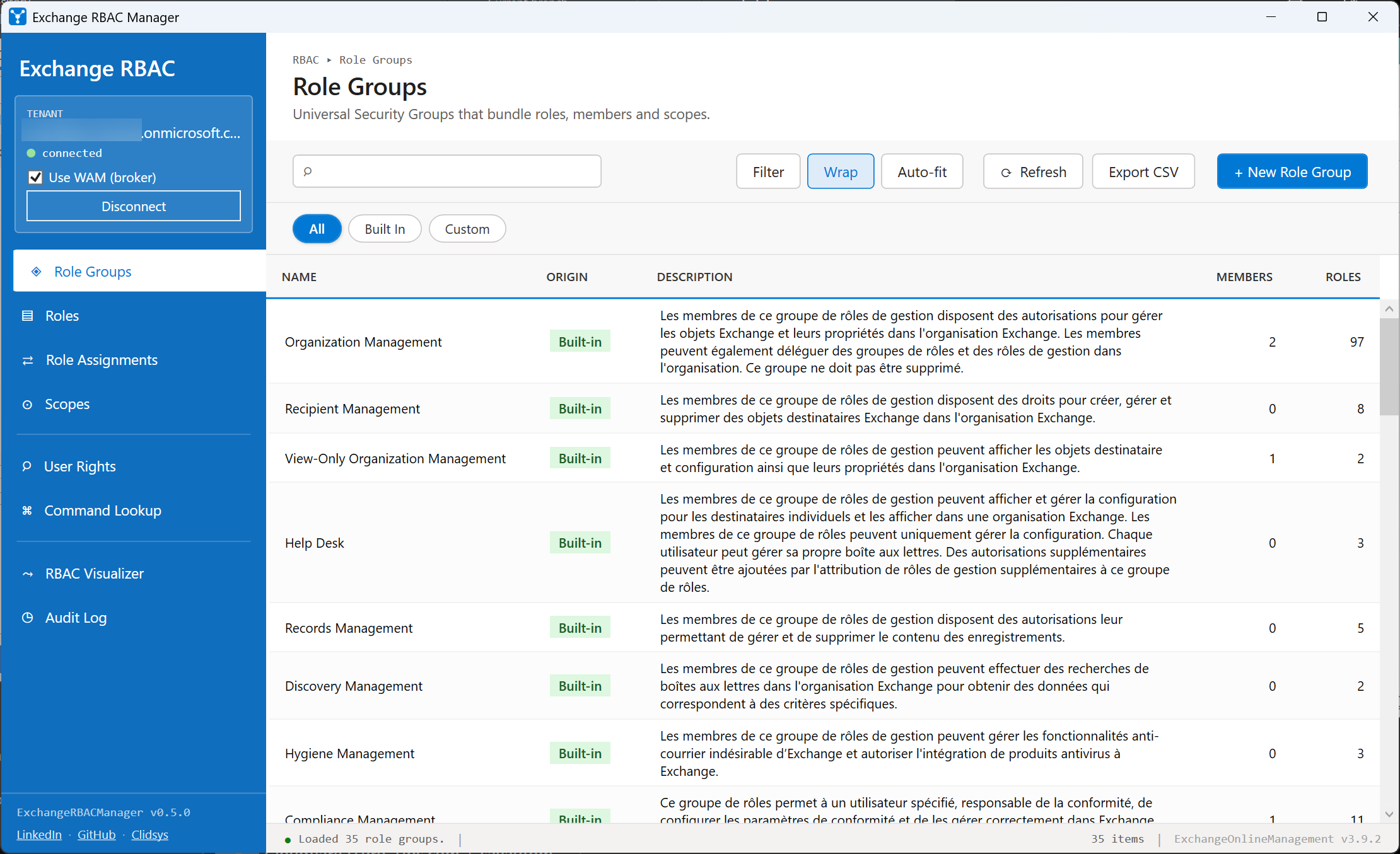 Role Groups