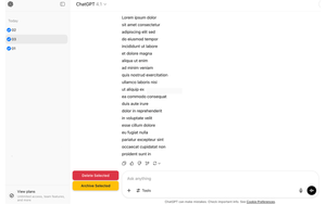 ChatGPT Cleaner: bulk delete and archive conversations