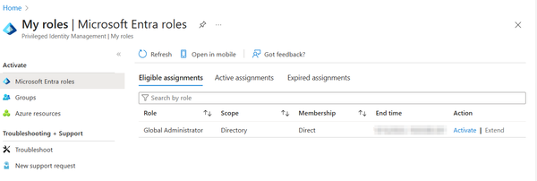 Activate Entra ID Roles via PIM with restricted access to the Microsoft ...